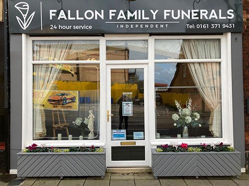 Fallon Family Funerals Manchester - Shopfront